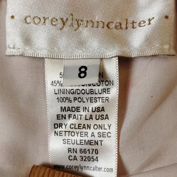 Corey Lynn Calter Anthropologie Red and White Pencil Skirt, 8 - Picture 6 of 7